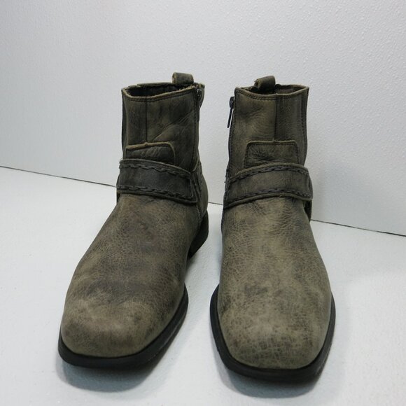 Bed Stu Nubuck Leather Harness Biker Boots Footwear Zippered Boot Shoes Men\'s 11 main image 4